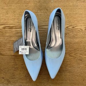 NWT Light Blue Pumps Comfort Plus size 7 1/2 Never worn
